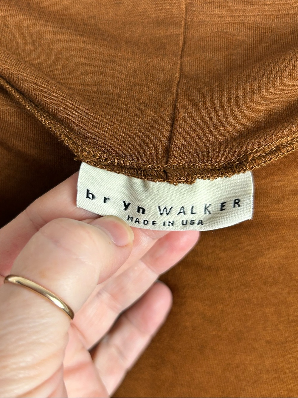 Bryn Walker Top Small Brown Cowl Neck Oversized Lagenlook Siro Rayon USA - Picture 3 of 7
